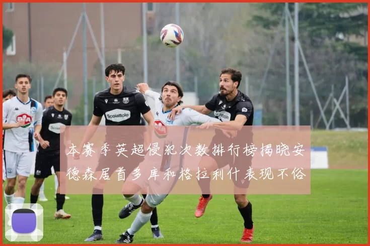 本赛季英超侵犯次数排行榜揭晓安德森居首多库和格拉利什表现不俗